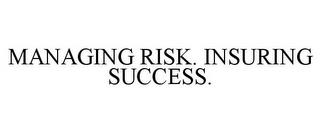 MANAGING RISK. INSURING SUCCESS. trademark