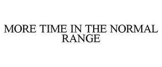 MORE TIME IN THE NORMAL RANGE trademark