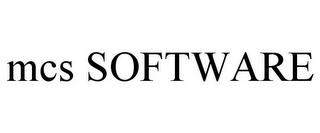 MCS SOFTWARE trademark