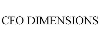 CFO DIMENSIONS trademark