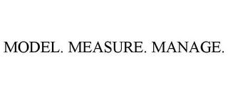 MODEL. MEASURE. MANAGE. trademark