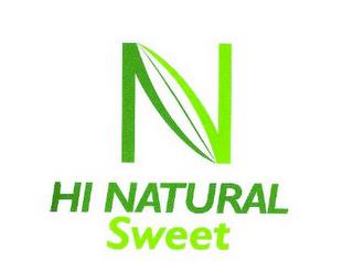 N HI NATURAL SWEET trademark