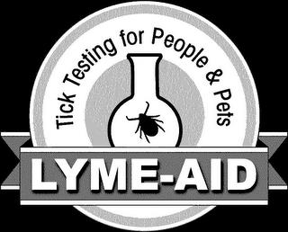 LYME-AID TICK TESTING FOR PEOPLE & PETS trademark