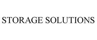 STORAGE SOLUTIONS trademark