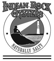 INDIAN ROCK OYSTERS NATURALLY SALTY trademark