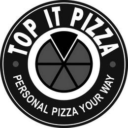 TOP IT PIZZA · PERSONAL PIZZA YOUR WAY · trademark