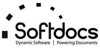 SOFTDOCS DYNAMIC SOFTWARE POWERING DOCUMENTS trademark