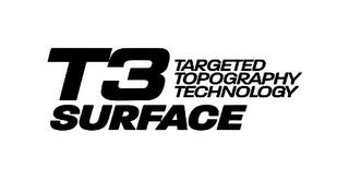 T3 SURFACE TARGETED TOPOGRAPHY TECHNOLOGY trademark