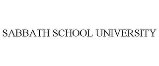 SABBATH SCHOOL UNIVERSITY trademark