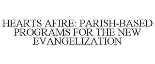 HEARTS AFIRE: PARISH-BASED PROGRAMS FOR THE NEW EVANGELIZATION trademark