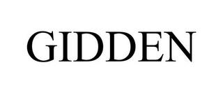 GIDDEN trademark