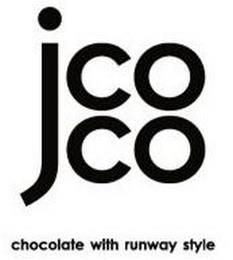 JCOCO CHOCOLATE WITH RUNWAY STYLE trademark