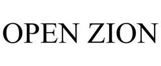 OPEN ZION trademark