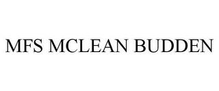 MFS MCLEAN BUDDEN trademark