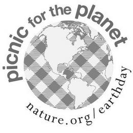 PICNIC FOR THE PLANET NATURE.ORG/EARTH DAY trademark