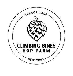 CLIMBING BINES HOP FARM SENECA LAKE NEWYORK trademark