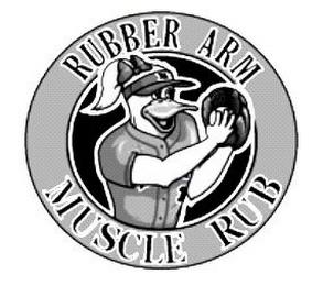 RUBBER ARM MUSCLE RUB trademark