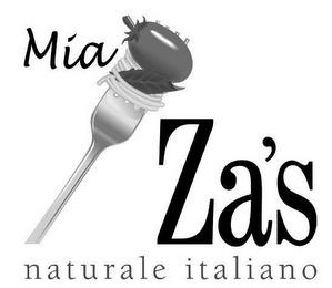 MIA ZA'S NATURALE ITALIANO trademark