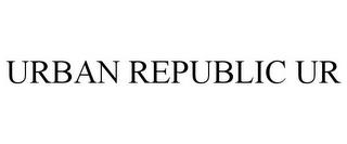 URBAN REPUBLIC UR trademark