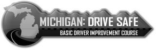 MICHIGAN: DRIVE SAFE BASIC DRIVER IMPROVEMENT COURSE trademark