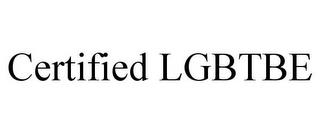 CERTIFIED LGBTBE trademark