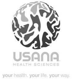 USANA HEALTH SCIENCES YOUR HEALTH. YOUR LIFE. YOUR WAY. trademark