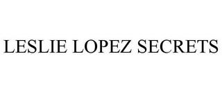 LESLIE LOPEZ SECRETS trademark