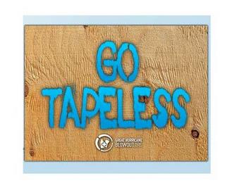 GO TAPELESS GREAT HURRICANE BLOWOUT.ORG trademark