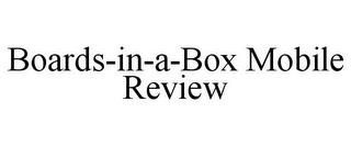 BOARDS-IN-A-BOX MOBILE REVIEW trademark