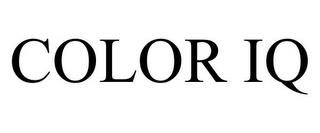 COLOR IQ trademark