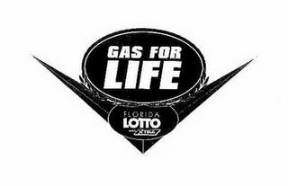 GAS FOR LIFE FLORIDA LOTTO WITH XTRA trademark