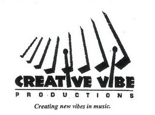 CREATIVE VIBE P R O D U C T I O N S CREATING NEW VIBES IN MUSIC. trademark