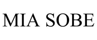 MIA SOBE trademark