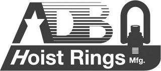 ADB HOIST RINGS MFG. trademark