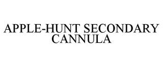 APPLE-HUNT SECONDARY CANNULA trademark