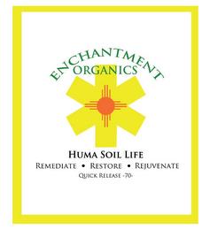 ENCHANTMENT ORGANICS HUMA SOIL LIFE REMEDIATE · RESTORE · REJUVENATE QUICK RELEASE -70- trademark