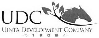 UDC UINTA DEVELOPMENT COMPANY 1908 trademark