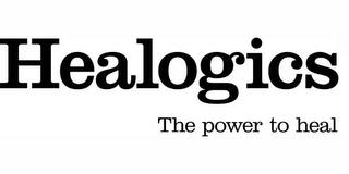 HEALOGICS THE POWER TO HEAL trademark