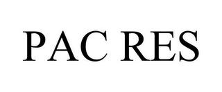 PAC RES trademark