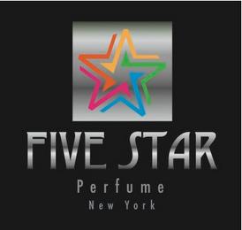 FIVE STAR P E R F U M E NEW YORK trademark