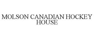 MOLSON CANADIAN HOCKEY HOUSE trademark