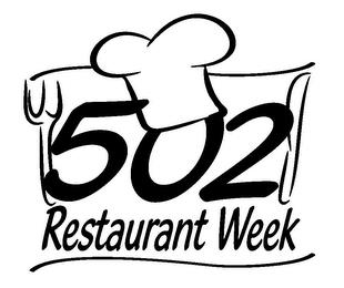 502 RESTAURANT WEEK trademark