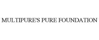 MULTIPURE'S PURE FOUNDATION trademark