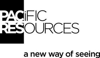 PACIFIC RESOURCES A NEW WAY OF SEEING trademark