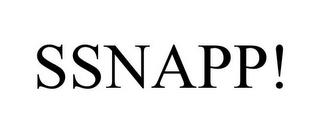 SSNAPP! trademark