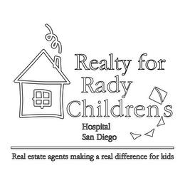 REALTY FOR RADY CHILDRENS HOSPITAL SAN DIEGO REAL ESTATE AGENTS MAKING A REAL DIFFERENCE FOR KIDS trademark