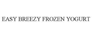 EASY BREEZY FROZEN YOGURT trademark