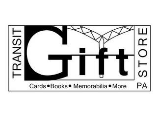 TRANSIT GIFT STORE CARDS BOOKS MEMORABILIA MORE PA trademark