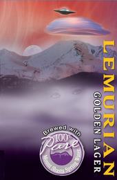 LEMURIAN GOLDEN LAGER BREWED WITH 100% PURE MOUNT SHASTA SPRING WATER trademark