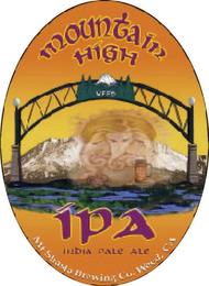 MOUNTAIN HIGH WEED IPA INDIA PALE ALE MT SHASTA BREWING CO. WEED, CA trademark